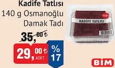 OSMANOĞLU DAMAK TADI KADİFE TATLISI 140 G fiyat ve kampanya bilgisi